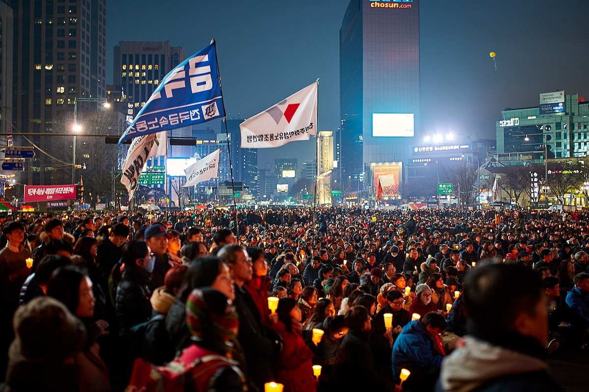 Korea protest